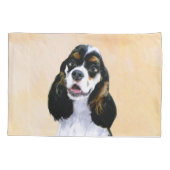 Cocker Spaniel (Parti) Schilderen - Oorspronkelijk Kussensloop (Achterkant)
