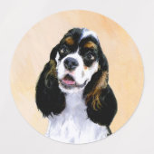 Cocker Spaniel (Parti) Schilderen - Oorspronkelijk Labels (Design 2)