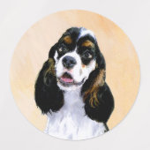 Cocker Spaniel (Parti) Schilderen - Oorspronkelijk Labels (Design 1)