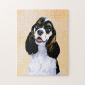 Cocker Spaniel (Parti) Schilderen - Oorspronkelijk Legpuzzel (Verticaal)