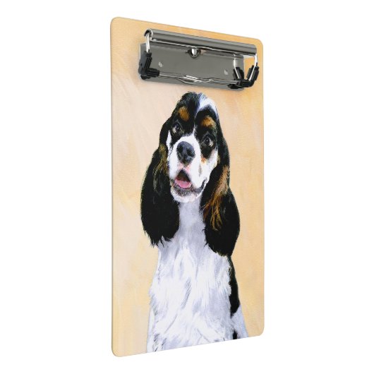 Cocker Spaniel (Parti) Schilderen - Oorspronkelijk Mini Klembord (Schuin)