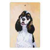 Cocker Spaniel (Parti) Schilderen - Oorspronkelijk Mini Klembord (Achterkant)