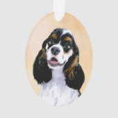 Cocker Spaniel (Parti) Schilderen - Oorspronkelijk Ornament (achterkant)