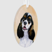 Cocker Spaniel (Parti) Schilderen - Oorspronkelijk Ornament (voorkant)