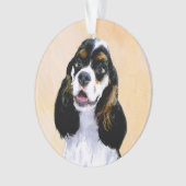 Cocker Spaniel (Parti) Schilderen - Oorspronkelijk Ornament (voorkant)