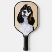 Cocker Spaniel (Parti) Schilderen - Oorspronkelijk Pickleball Paddle (Achterkant)