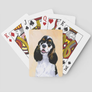 Cocker Spaniel (Parti) Schilderen - Oorspronkelijk Pokerkaarten