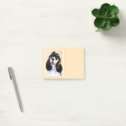 Cocker Spaniel (Parti) Schilderen - Oorspronkelijk Post-it® Notes (Kantoor)