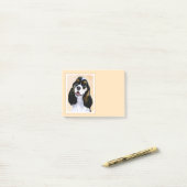 Cocker Spaniel (Parti) Schilderen - Oorspronkelijk Post-it® Notes (Op bureau)
