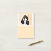 Cocker Spaniel (Parti) Schilderen - Oorspronkelijk Post-it® Notes (Op bureau)