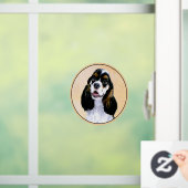 Cocker Spaniel (Parti) Schilderen - Oorspronkelijk Raamsticker (Huis)