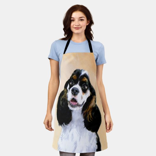 Cocker Spaniel (Parti) Schilderen - Oorspronkelijk Schort (Gedragen)