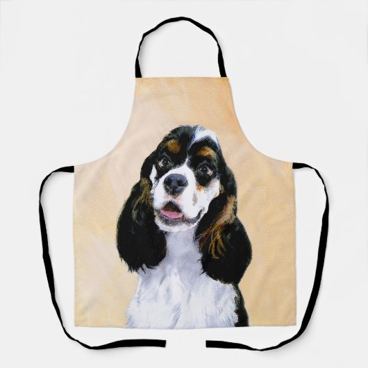 Cocker Spaniel (Parti) Schilderen - Oorspronkelijk Schort (Voorkant)