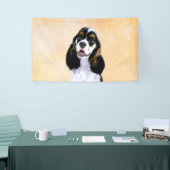 Cocker Spaniel (Parti) Schilderen - Oorspronkelijk Spandoek (Beurs)