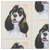 Cocker Spaniel (Parti) Schilderen - Oorspronkelijk Stof (Close Up)