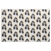 Cocker Spaniel (Parti) Schilderen - Oorspronkelijk Stof (Fat Quarter)