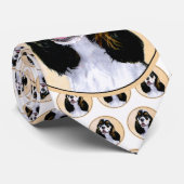 Cocker Spaniel (Parti) Schilderen - Oorspronkelijk Stropdas (Opgerold)