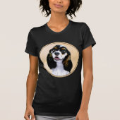 Cocker Spaniel (Parti) Schilderen - Oorspronkelijk T-shirt (Voorkant)