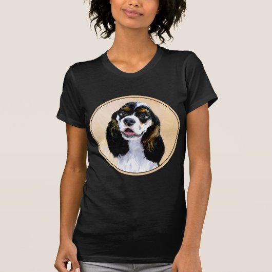 Cocker Spaniel (Parti) Schilderen - Oorspronkelijk T-shirt (Voorkant)