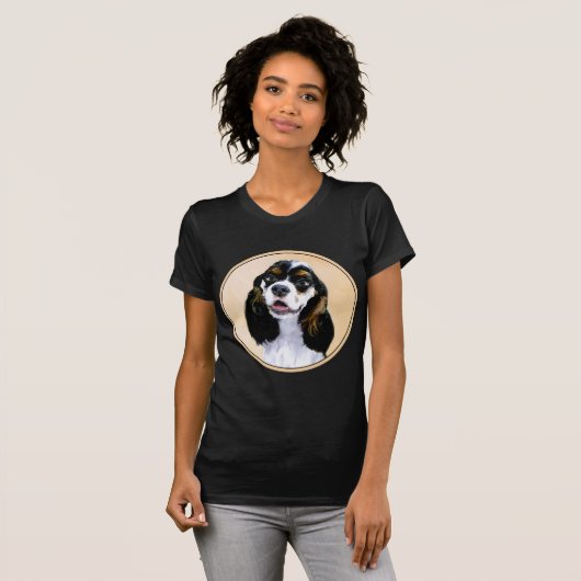 Cocker Spaniel (Parti) Schilderen - Oorspronkelijk T-shirt (Voorkant volledig)