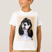 Cocker Spaniel (Parti) Schilderen - Oorspronkelijk T-shirt (Voorkant)