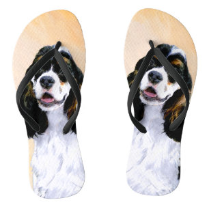 Cocker Spaniel (Parti) Schilderen - Oorspronkelijk Teenslippers