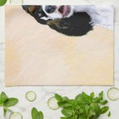 Cocker Spaniel (Parti) Schilderen - Oorspronkelijk Theedoek (Gevouwen)