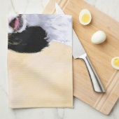 Cocker Spaniel (Parti) Schilderen - Oorspronkelijk Theedoek (Quarter Fold)