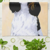 Cocker Spaniel (Parti) Schilderen - Oorspronkelijk Theedoek (Gevouwen)