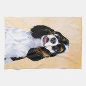 Cocker Spaniel (Parti) Schilderen - Oorspronkelijk Theedoek (Horizontaal)