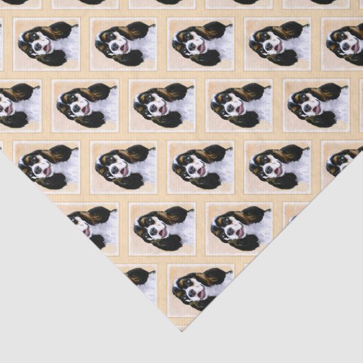 Cocker Spaniel (Parti) Schilderen - Oorspronkelijk Tissuepapier (Detail)