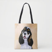 Cocker Spaniel (Parti) Schilderen - Oorspronkelijk Tote Bag (Voorkant)