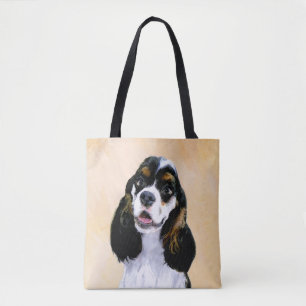 Cocker Spaniel (Parti) Schilderen - Oorspronkelijk Tote Bag