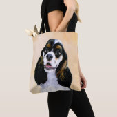 Cocker Spaniel (Parti) Schilderen - Oorspronkelijk Tote Bag (Dichtbij)