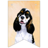 Cocker Spaniel (Parti) Schilderen - Oorspronkelijk Vlaggetjes (Derde vlag)