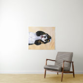 Cocker Spaniel (Parti) Schilderen - Oorspronkelijk Wandkleed (In Situ (horizontaal))