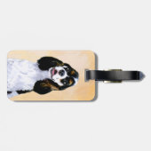 Cocker Spaniel (Parti) Schilderen - Originele Dog  Bagagelabel (Achterkant horizontaal)