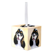 Cocker Spaniel (Parti) Schilderen - Originele Dog Decoratie (Achter hoekig)