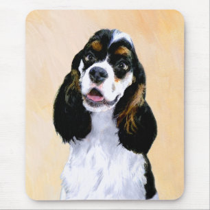 Cocker Spaniel (Parti) Schilderen - Originele Dog  Muismat