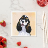Cocker Spaniel (Parti) Schilderen - Originele Dog  Servetten (Insitu)