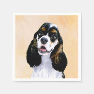 Cocker Spaniel (Parti) Schilderen - Originele Dog  Servetten