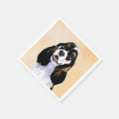 Cocker Spaniel (Parti) Schilderen - Originele Dog  Servetten (Hoek)