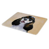 Cocker Spaniel (Parti) Schilderen - Originele Dog  Snijplank (Hoek)