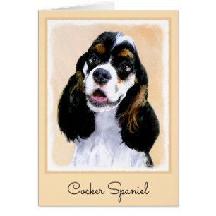 Cocker Spaniel (Parti) Schilderij - Originele Hond