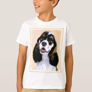 Cocker Spaniel (Parti) Schilderij - Originele Hond T-shirt