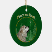 Cocker Spaniel Peace Keramisch Ornament (Rechts)