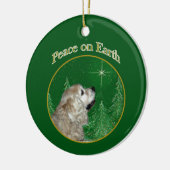 Cocker Spaniel Peace Keramisch Ornament (Links)