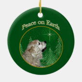 Cocker Spaniel Peace Keramisch Ornament (Achterkant)