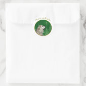 Cocker Spaniel Peace Ronde Sticker (Tas)