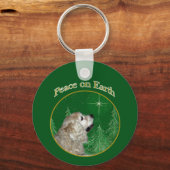 Cocker Spaniel Peace Sleutelhanger (Achterkant)